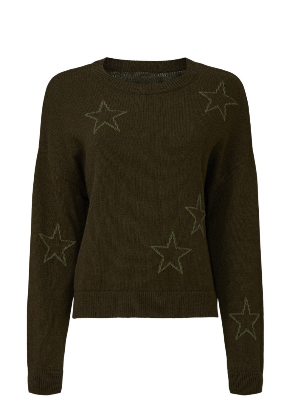 Rails Percy Olive Star Knit Sweater